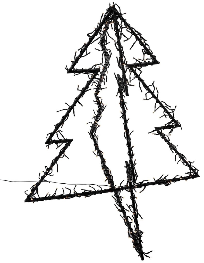 Árvore de Natal Preta Incl. LED IP44 - Brilli