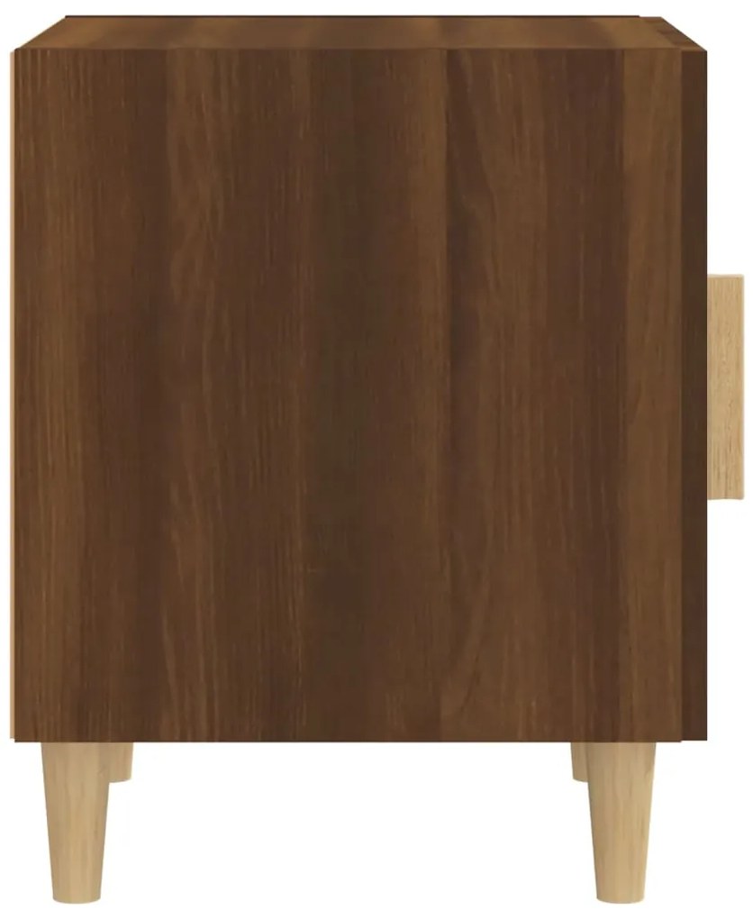 Mesa de cabeceira derivados de madeira carvalho castanho