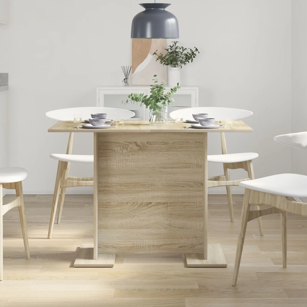 Mesa de Jantar vidaXL Sonoma Carvalho 110x60x75 cm Madeira Engenharia