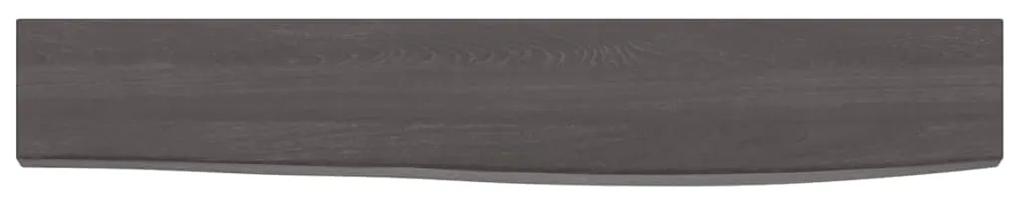 Prateleira de parede 60x10x2 cm carvalho tratado cinza-escuro