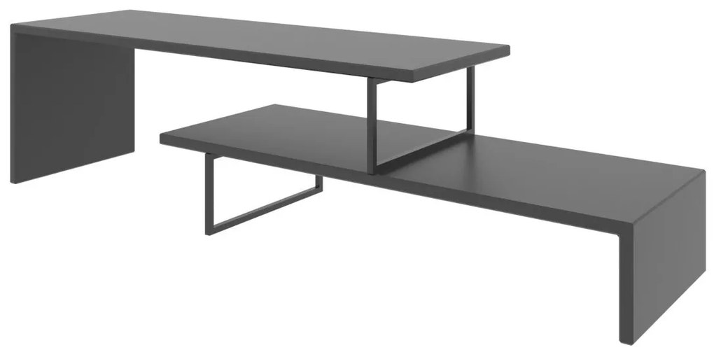 Móvel TV Ovit – Preto Antracite – 120x45x30 cm