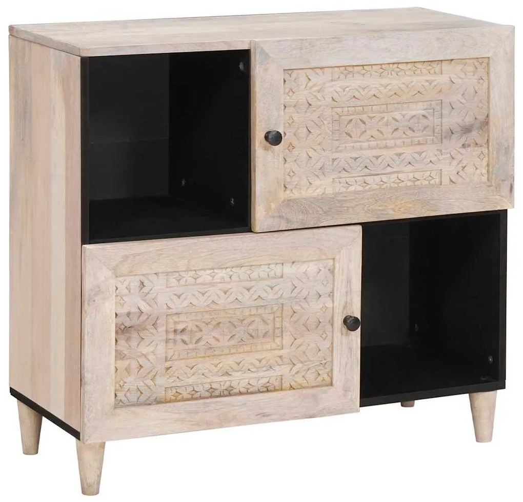 vidaXL Buffet Branco 33,5 x 80 x 75 cm