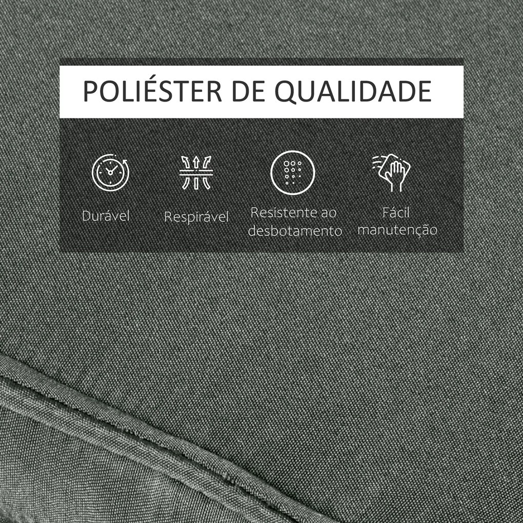 Almofada para Espreguiçadeira 198x53x5cm Almofada Suave para Espreguiç