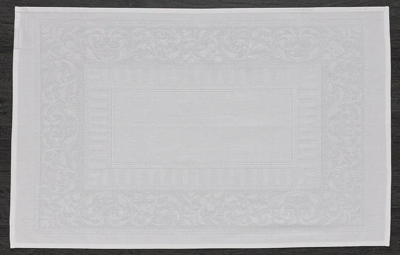 12 Panos 70x50 cm Damasco jacquard - Pano de chefe mesa 100% algodão branco