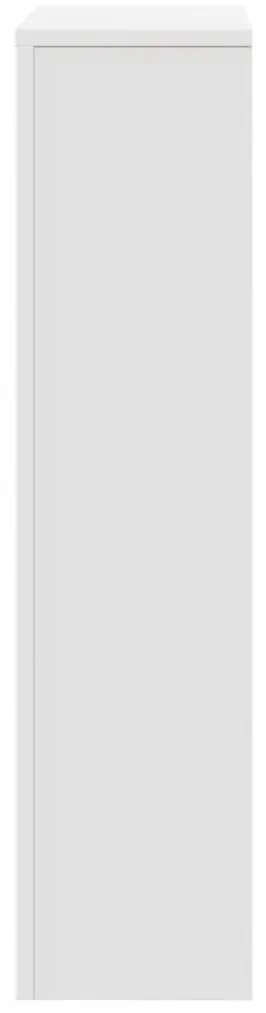 Cobertura de radiador 104x20x82 cm derivados de madeira branco