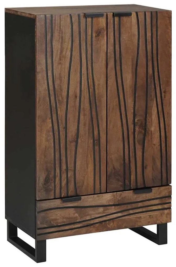 Highboard 60x33.5x100 cm de Madeira Sólida de Manga