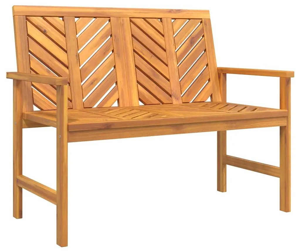 Conjunto de Lounge para Jardim de 4 Peças de Madeira Sólida de Acácia