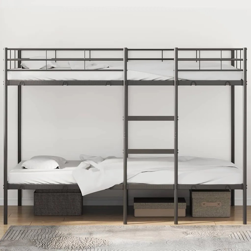 Beliche sem colchão 107x203 cm aço preto