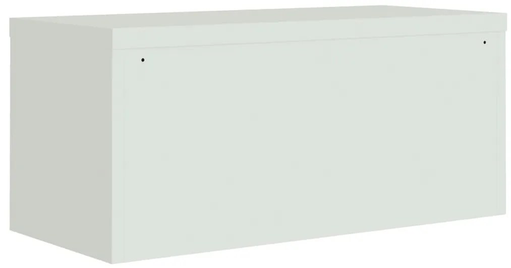 Arquivador 90x40x180 cm aço cinzento-claro