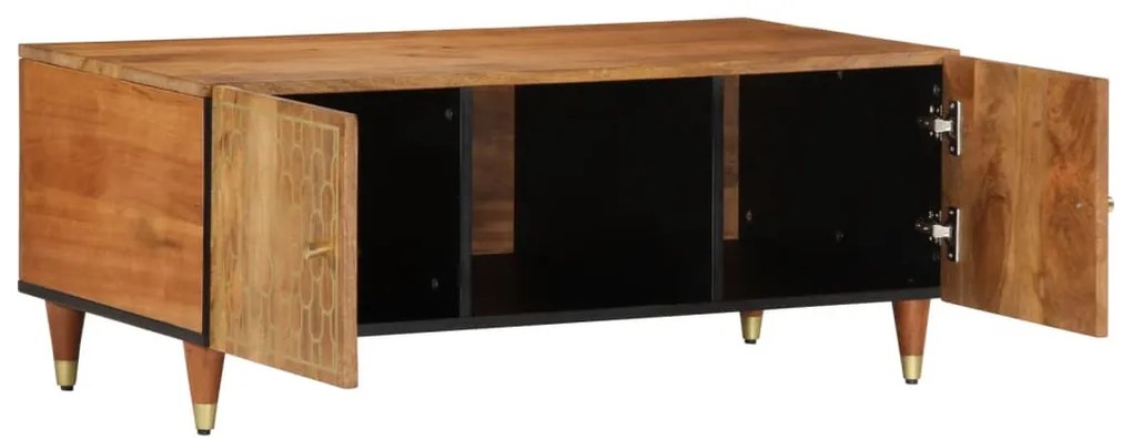 Mesa de centro 100x54x40 cm madeira de mangueira maciça