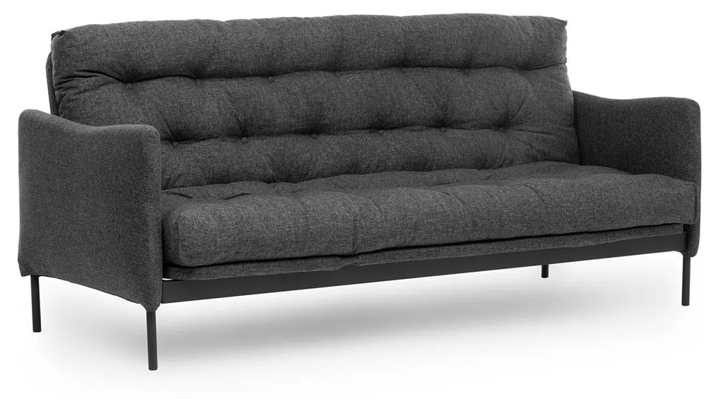 Sofá-Cama 3 Lugares Renge – Cinzento Escuro – 200x92x82 cm