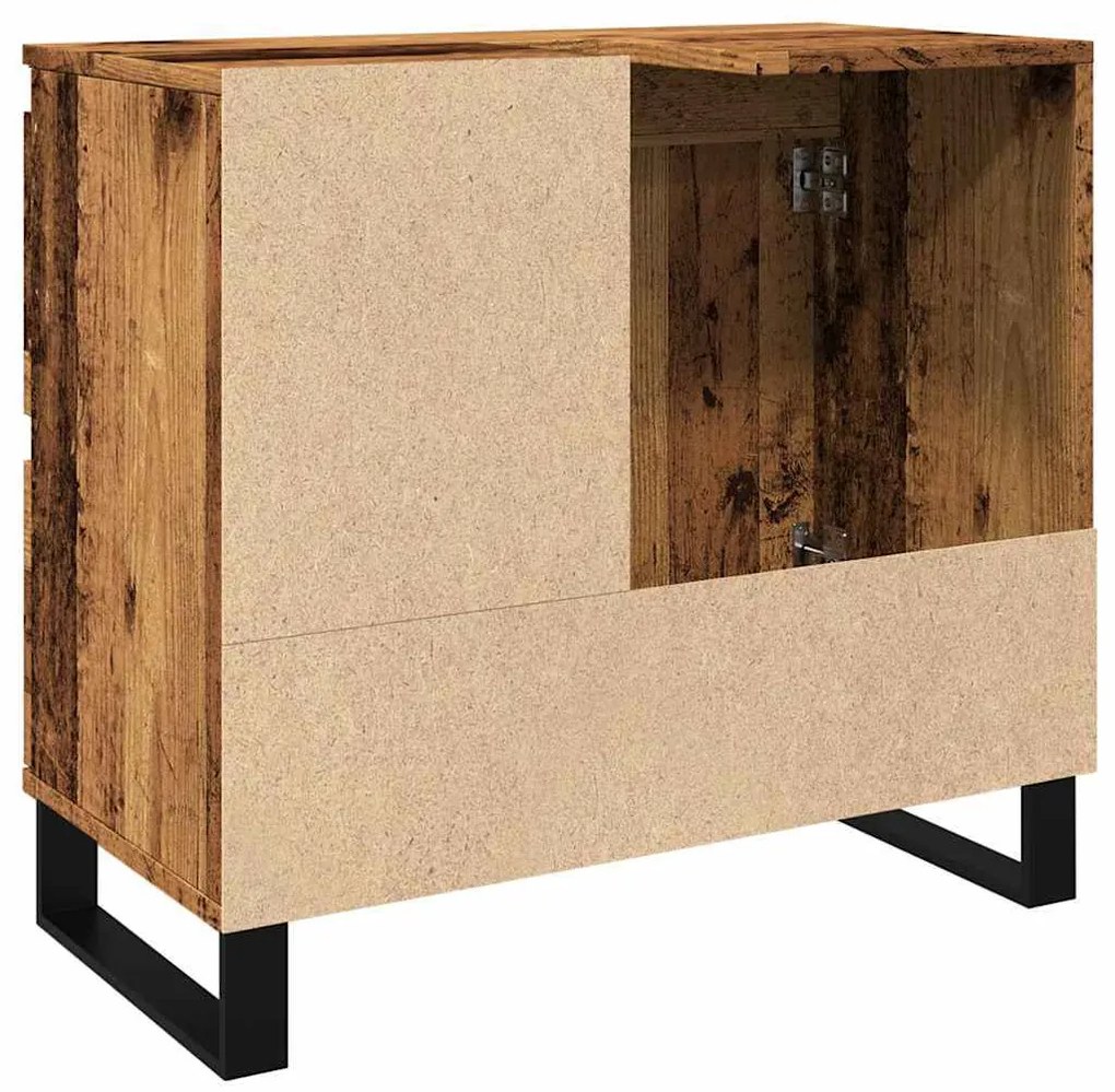 Armário lavatório WC 65x33x60cm derivados madeira madeira velha