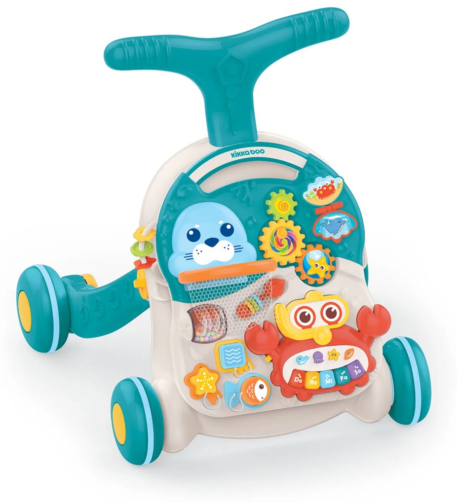 Andarilho para bebés 2 em 1 Wobble Fun Verde