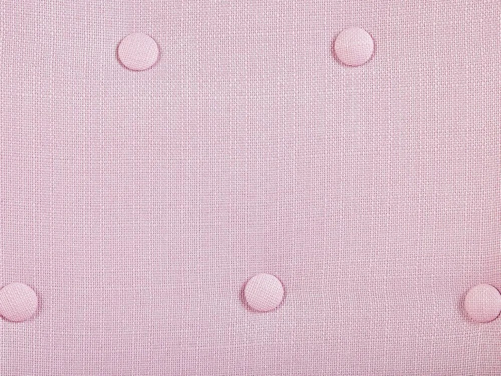 Poltrona tecido rosa e preto DRAMMEN Beliani