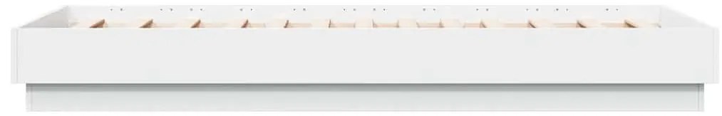 Estrutura de cama 90x190 cm derivados de madeira branco
