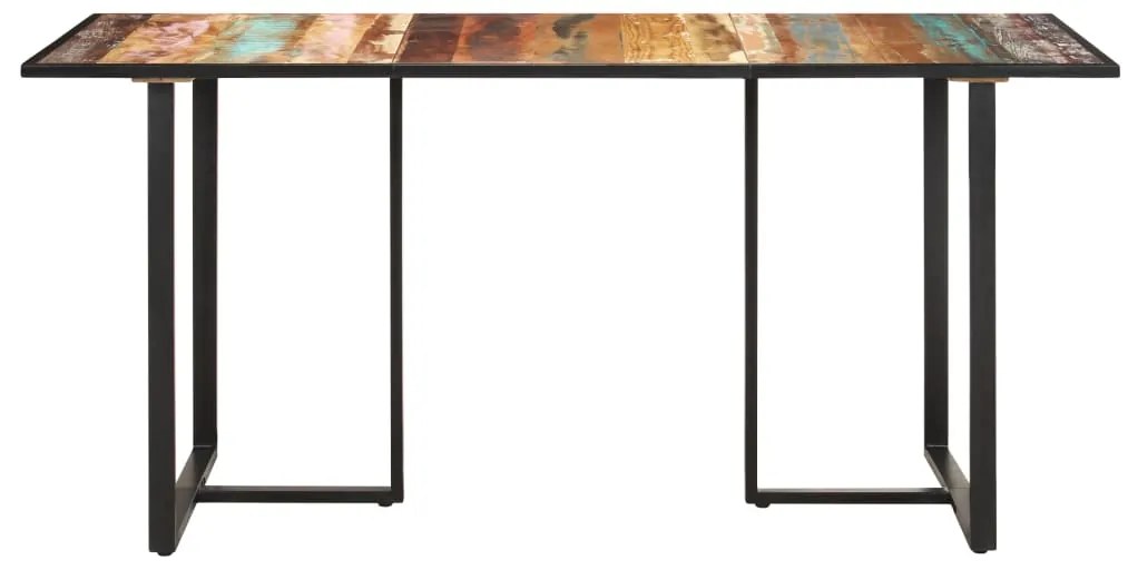 Mesa de jantar 160 cm madeira recuperada maciça