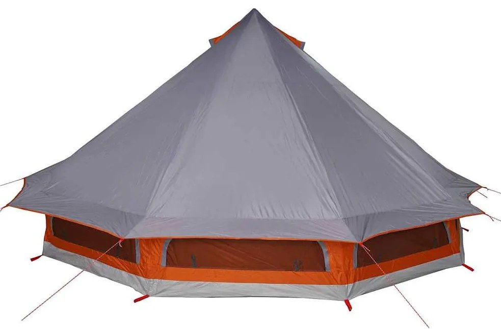 Tenda Familiar Tipi da em Cinza e Laranja pra 10 Pessoas - Impermeável