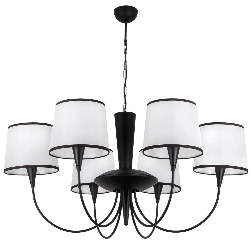 Chandelier Pardo – Preto – Diâmetro 90 cm, Altura 85 cm