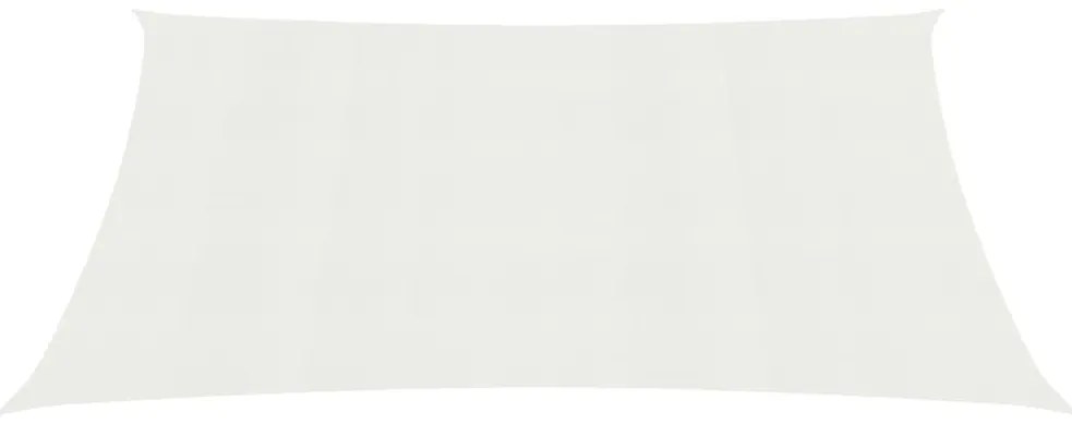 Para-sol estilo vela 160 g/m² 2x5 m PEAD branco