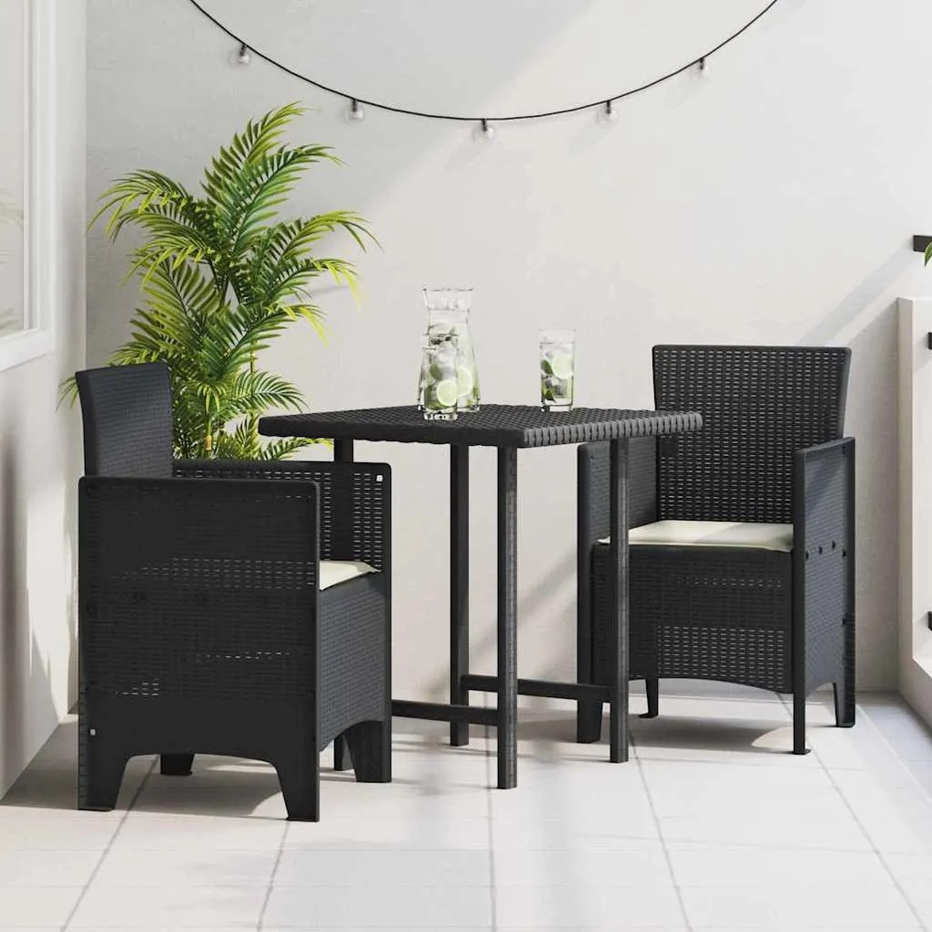 Cadeiras de Jardim 2 pcs Antracite 53 x 49 x 85 cm