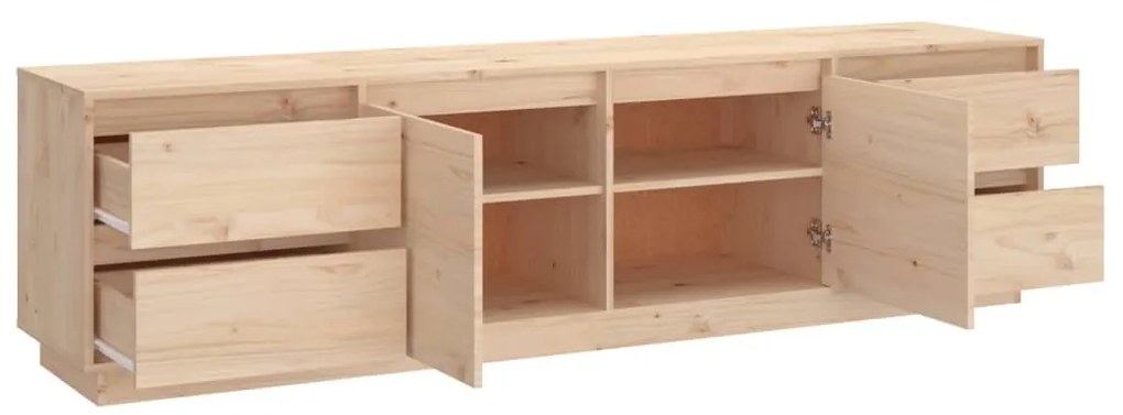 Móvel de TV 176x37x47,5 cm madeira de pinho maciça
