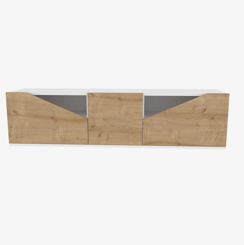 TV Stand Carson – Branco Carvalho – 160 cm x 35,3 cm x 40 cm