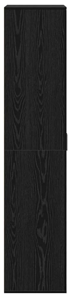 Highboard Carvalho Preto 80x39x178 cm Madeira Revestida