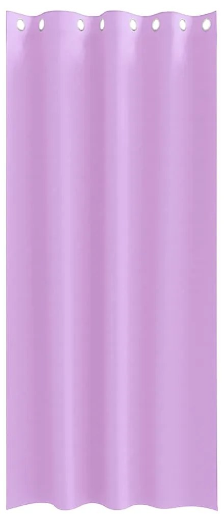 Cortinas com cortinas 2 pcs Roxo 245 x 140 cm Poliéster