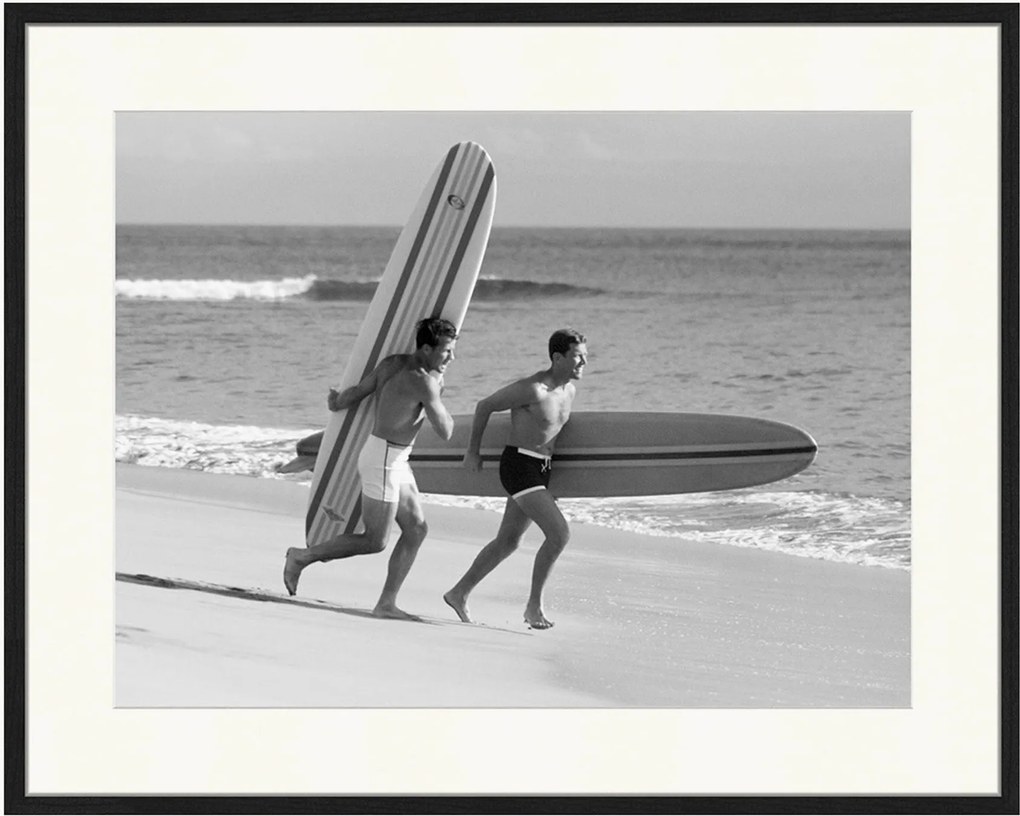 Impressão digital emoldurada Surf Running