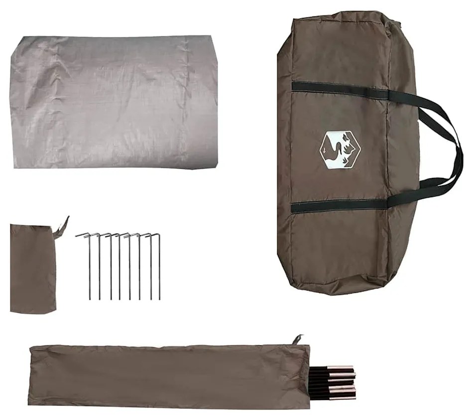 Tenda de carro para 2 pessoas impermeável castanho
