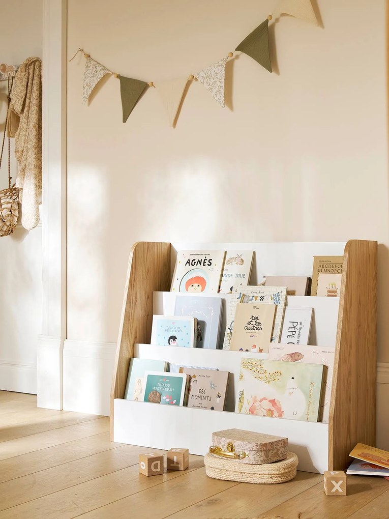 Biblioteca baixa com 3 níveis YEL branco