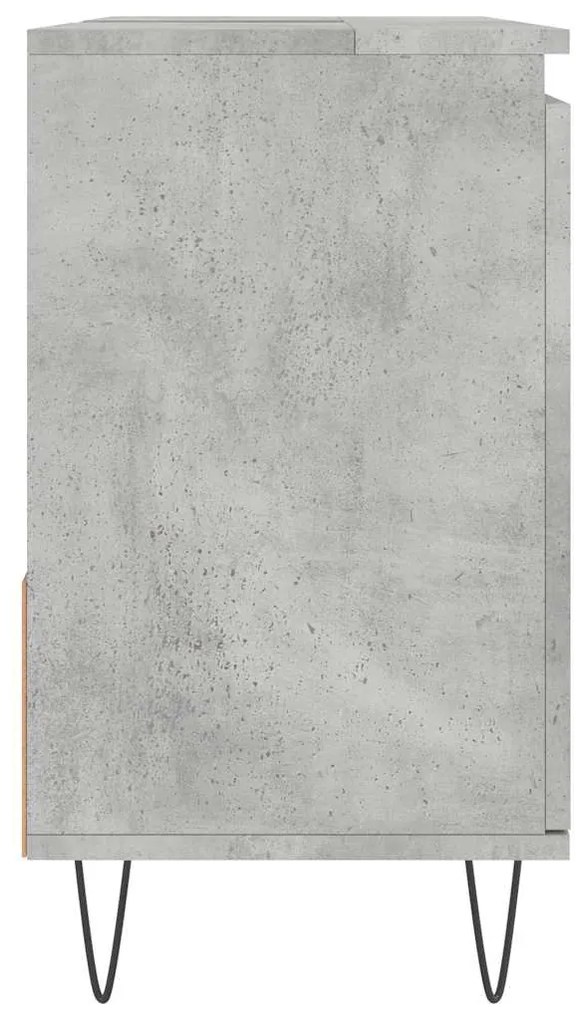 Armário WC 65x33x60 cm derivados de madeira cinzento cimento