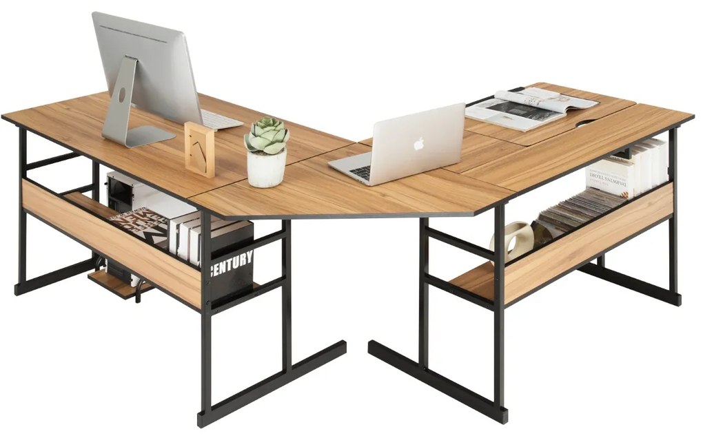 Conjunto de 3 peças de mesa infantil e 2 cadeiras para leitura