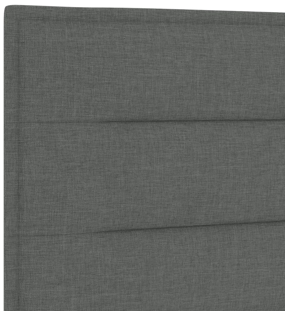 Cabeceira Design Linhas Cinza Escuro 80 cm Tecido
