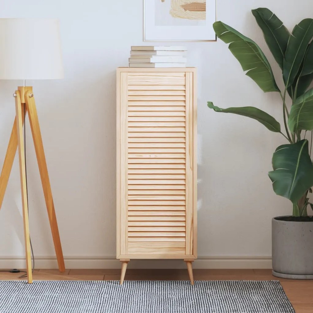 vidaXL Porta de armário com design de persiana pinho maciço