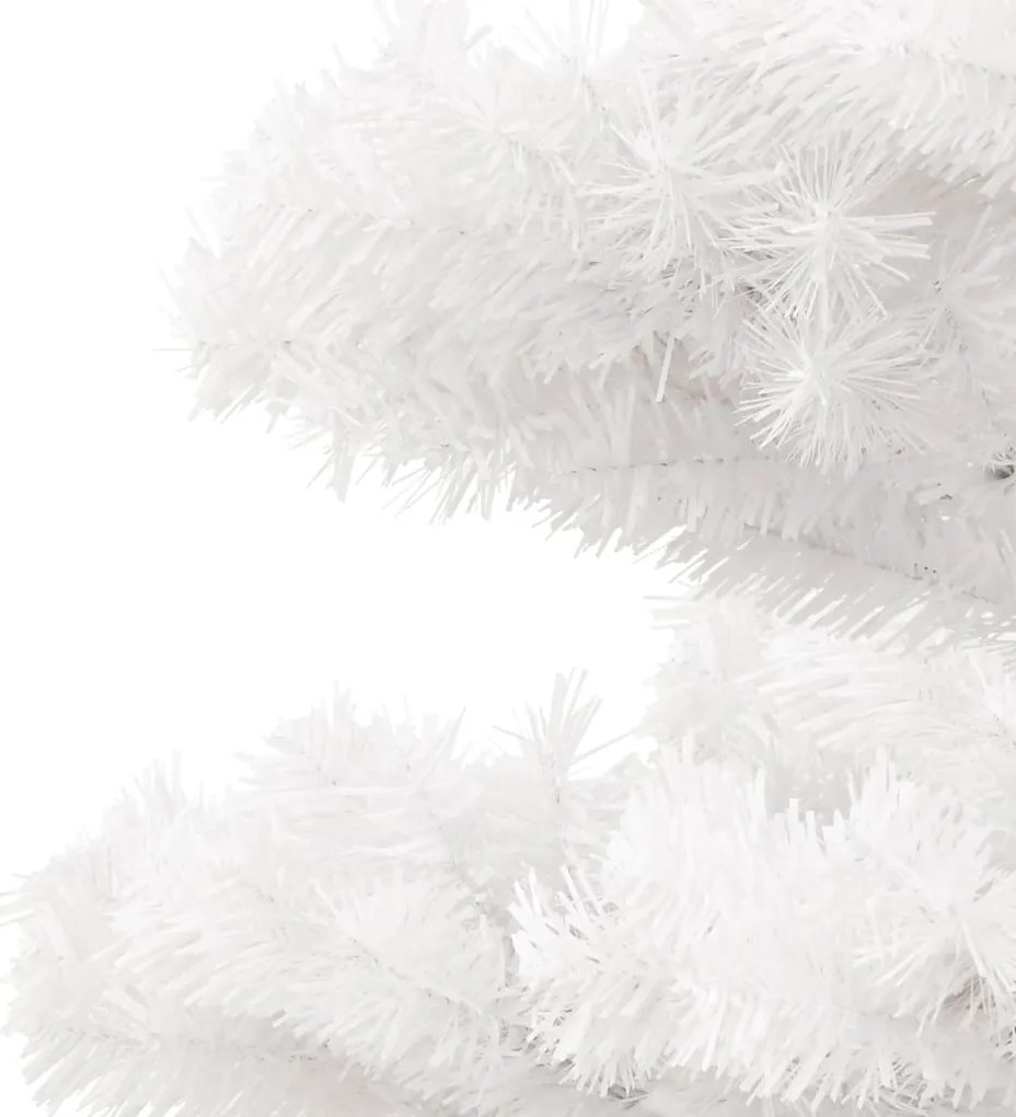 Árvore de Natal rotativa pré-iluminada + vaso PVC 120 cm branco