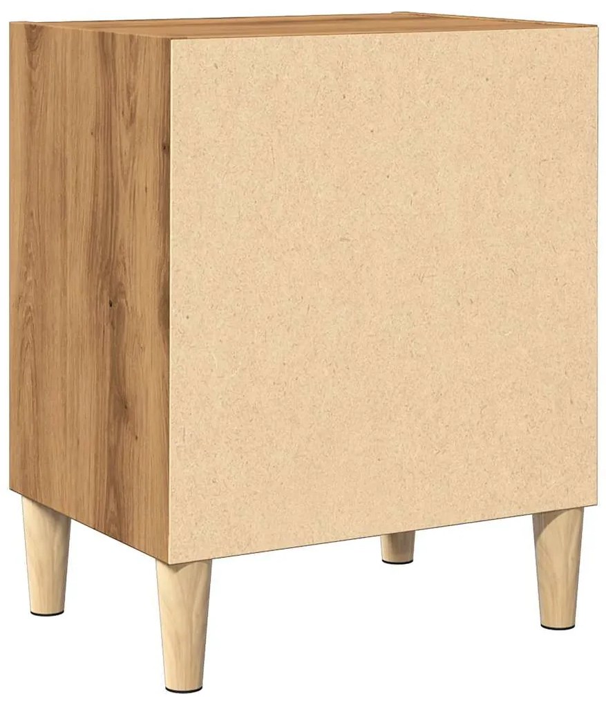 Mesa de cabeceira em carvalho artesanal 40x30x50 cm