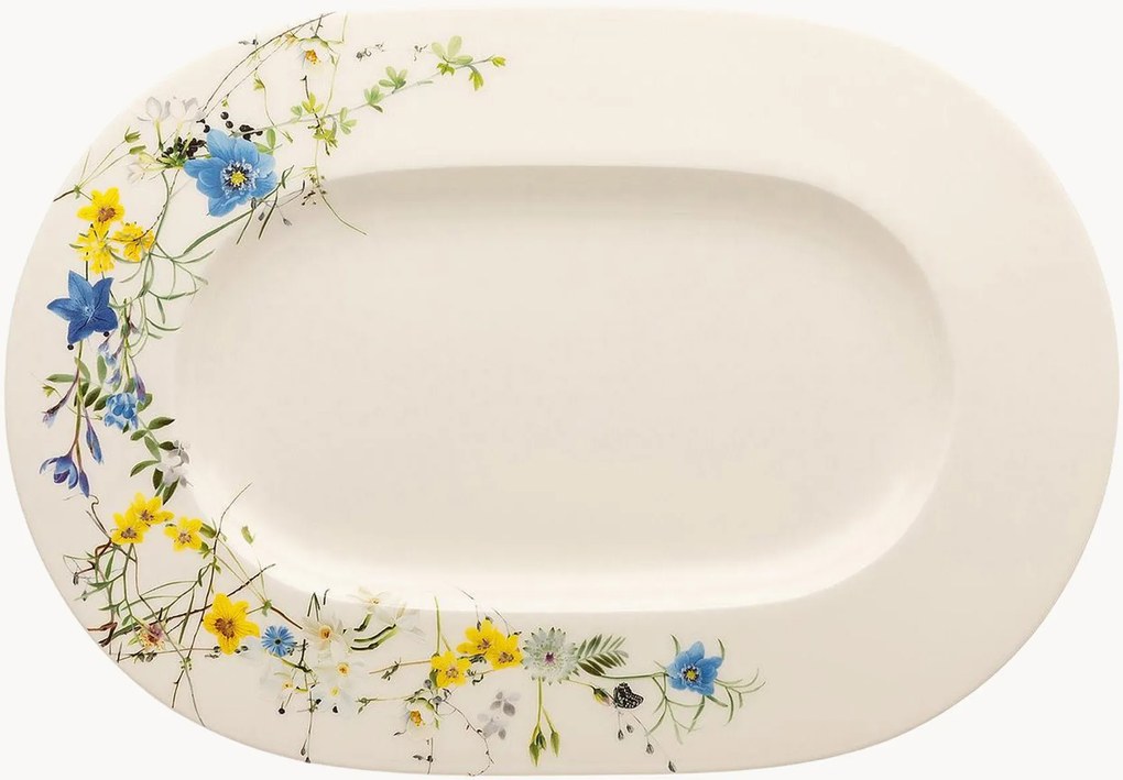 Travessa em porcelana fina Brillance Fleurs Des Alpes