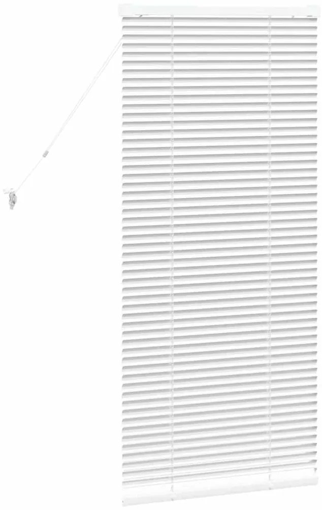 Persiana de Janela com cortinas Outros Manual Branco 80 x 130 cm Alumí