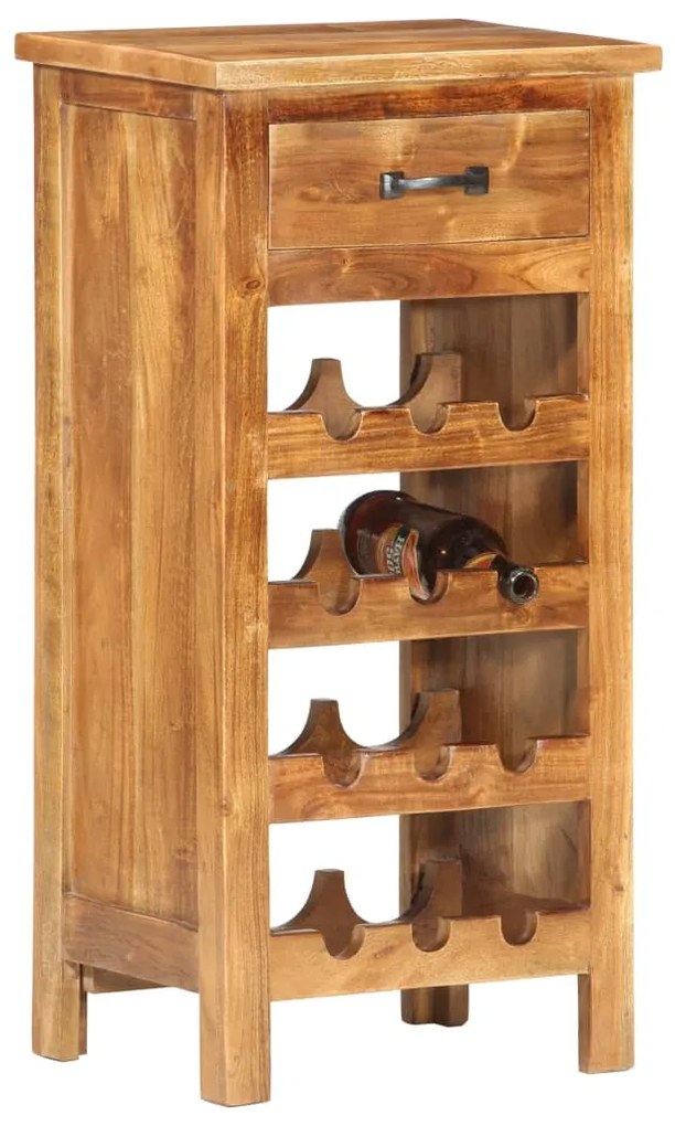 Armário para vinhos 40x30x80 cm madeira de acácia maciça