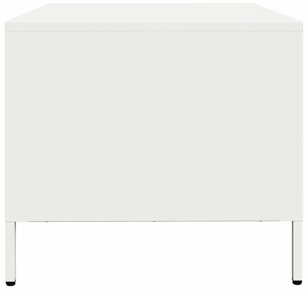 Mesa de centro 101,5x50x43,5 cm aço laminado a frio branco