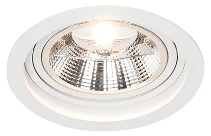 LED Foco embutido redondo inteligente branco ajustável Incl. Wifi GU10 111m - Chuck 111