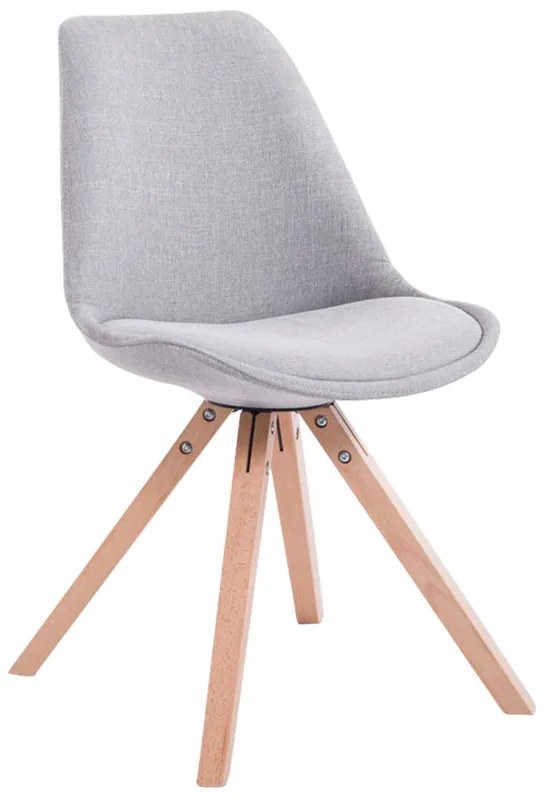Cadeira cozinha e jantar Toulouse em tecido Square 48 x 84 x 56 cm Cinzento
