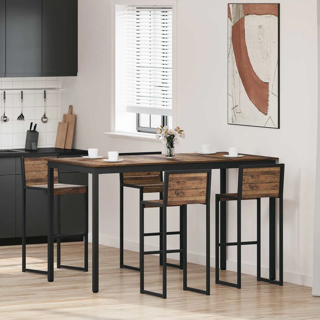 vidaXL Mesas de jantar Madeira processada