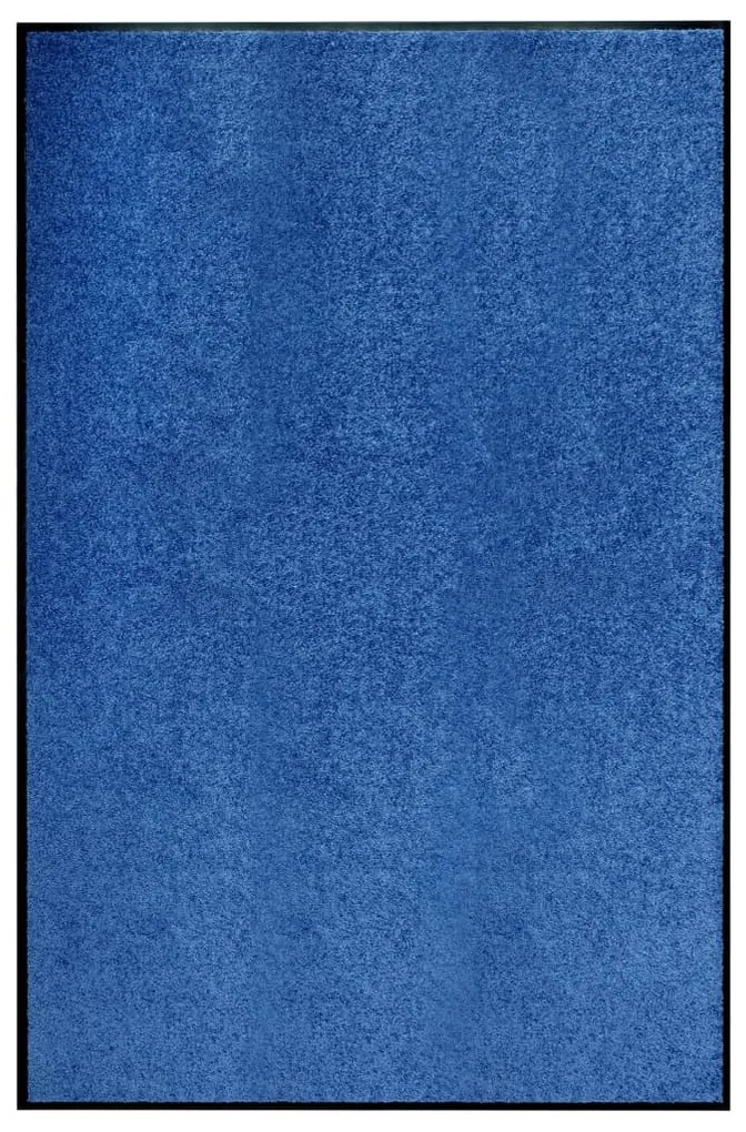 Tapete de porta lavável 120x180 cm azul