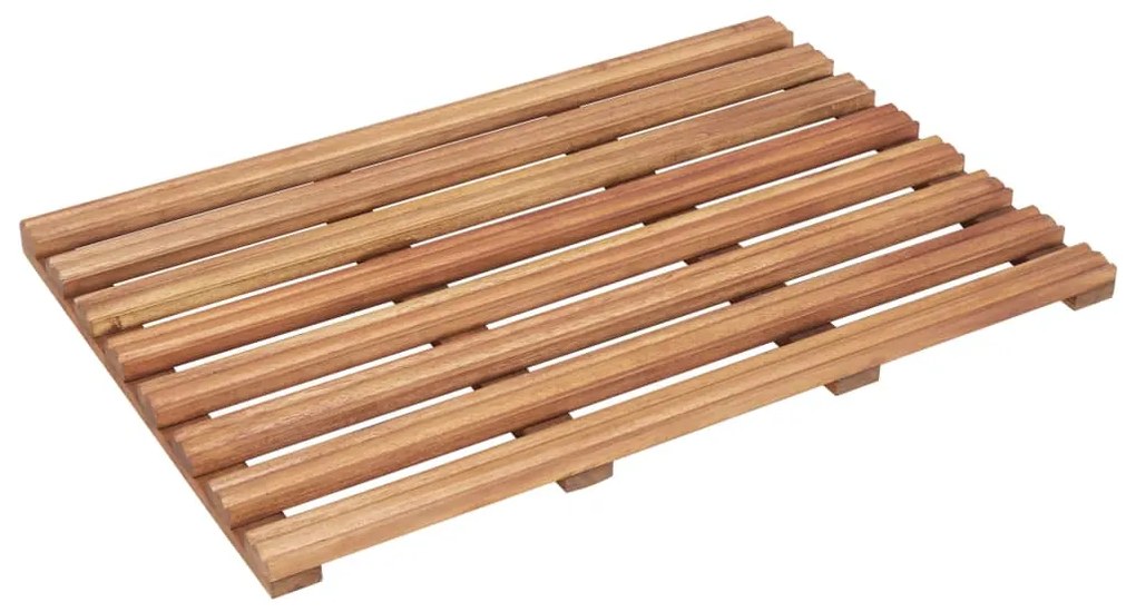 Estrado p/ casa de banho 2 pcs madeira de acácia maciça 56x37cm