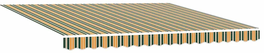 Toldo with Manual Verde e amarelo 400 × 350 cm Verde e amarelo