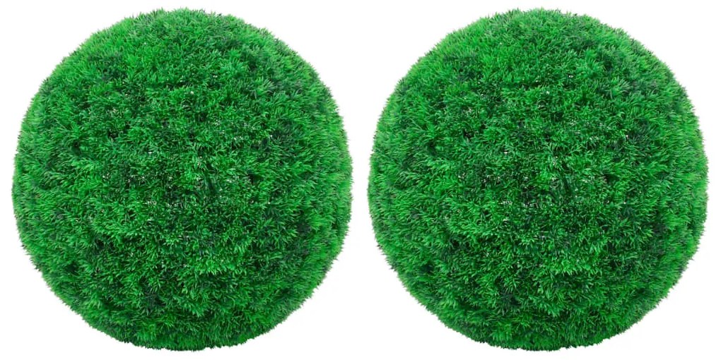 315480 vidaXL Bolas de buxos artificiais 2 pcs 35 cm