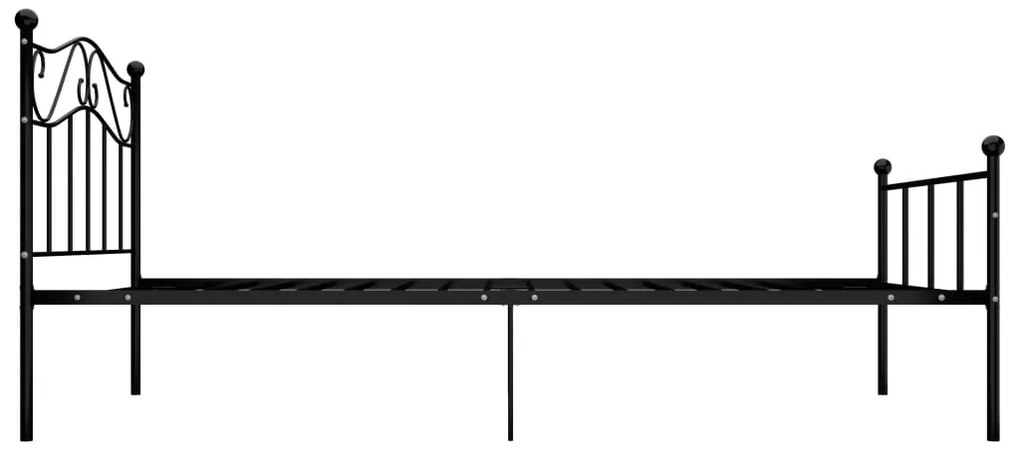 Estrutura de cama 100x200 cm metal preto