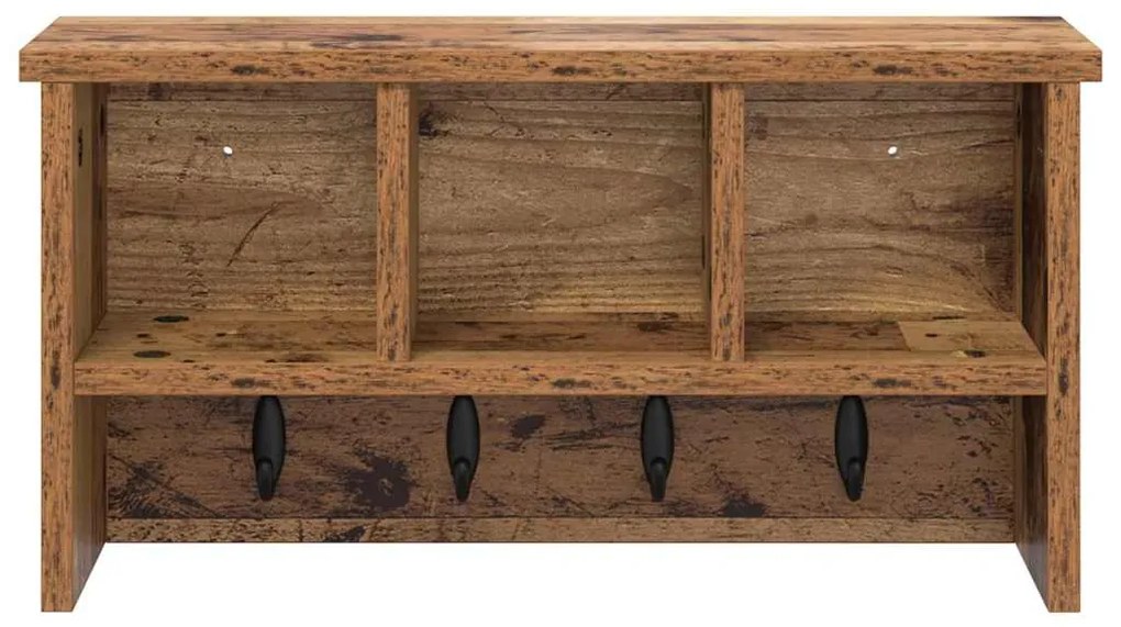 Cabideiro de Parede Madeira antiga 50 x 16 x 26 cm